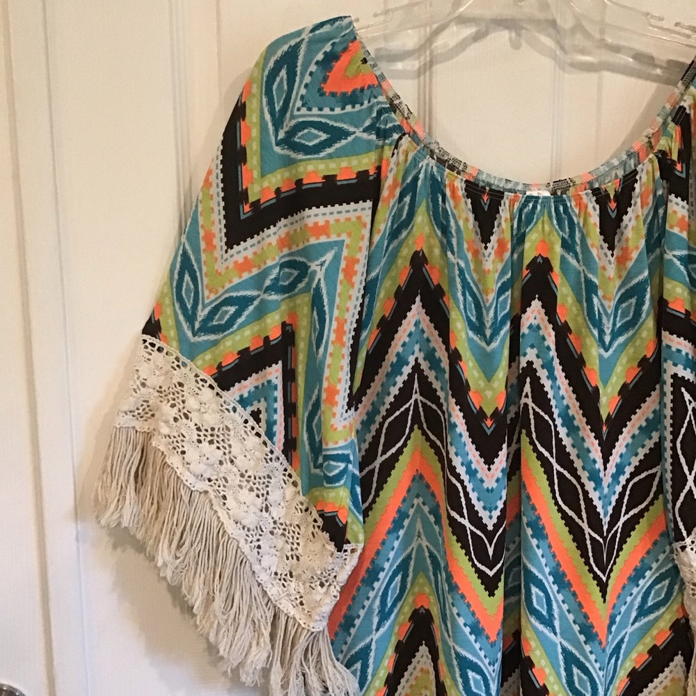 Colorful Chevron Patterned Women's Dress